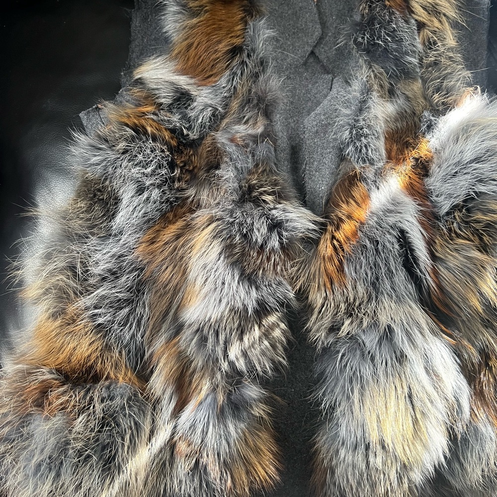 Multicolor Faux Fur Scarf